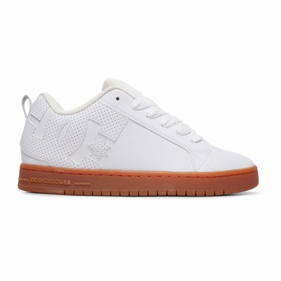 DC Court Graffik Men's White Sneakers Australia Sale MPB-437